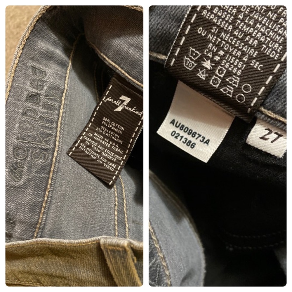 Cropped Skinny Ankle Zip Jeans - Picture 8 of 8
